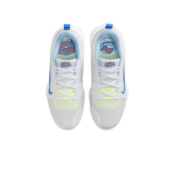 Nike Force Trout 9 Pro baseball cleats 'White Volt Aquarius Blue FQ7941-100 NWOB - Picture 12 of 12
